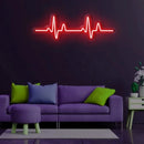 Heartbeat Neon Sign  For Gaming Room