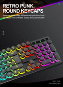 USB Wired 104 Keys Keyboard