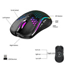 Lightweight Honeycomb Rechargeable Wireless Gaming Mouse (Type-C)